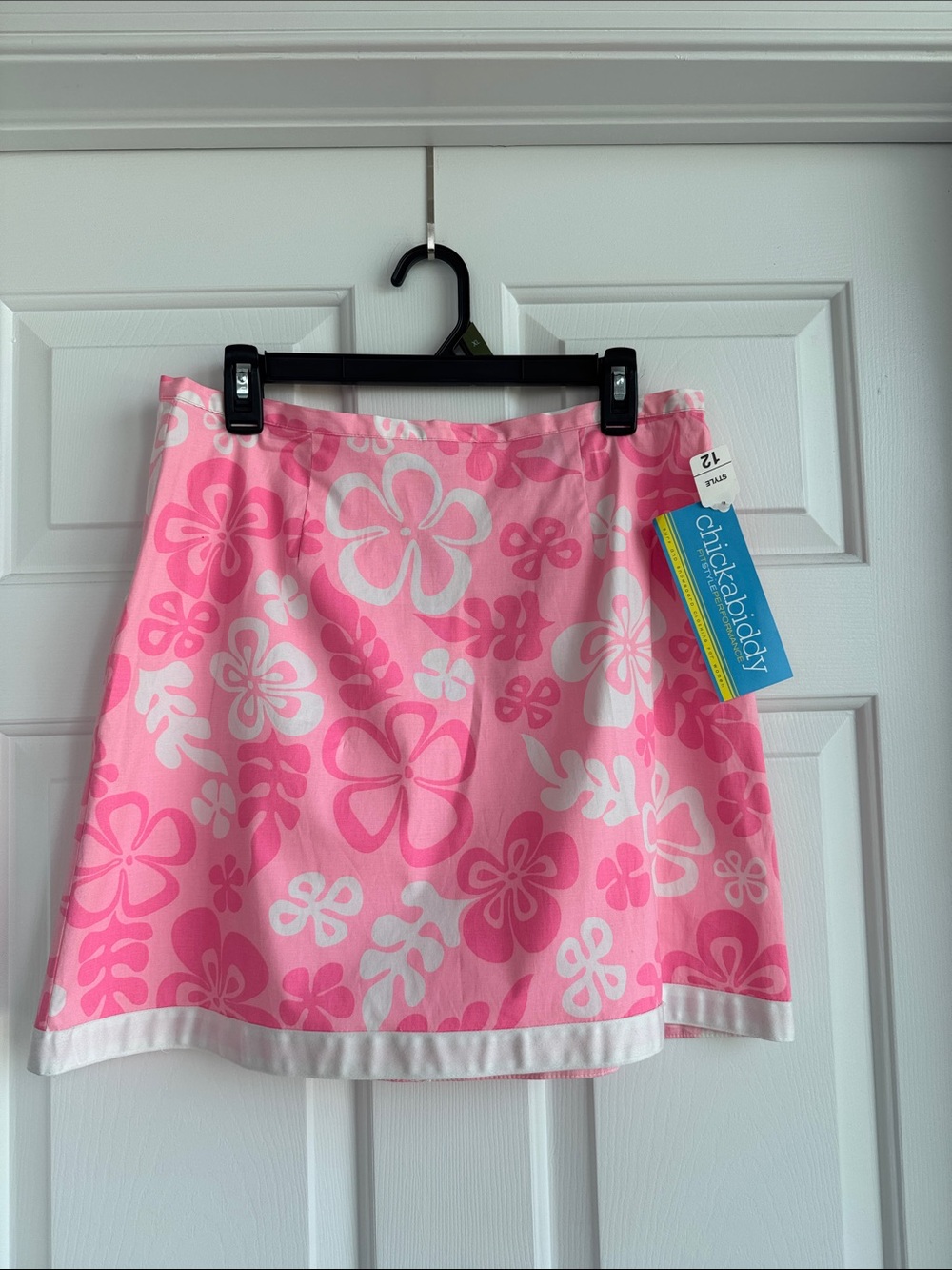 Pink Floral Surfer Girl Mini Skirt